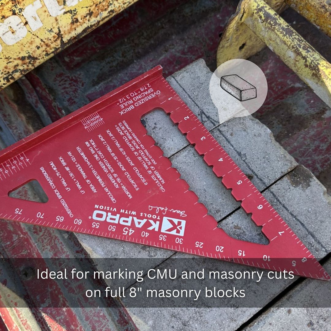 Kapro 447 Anodized Mason's Square - 9