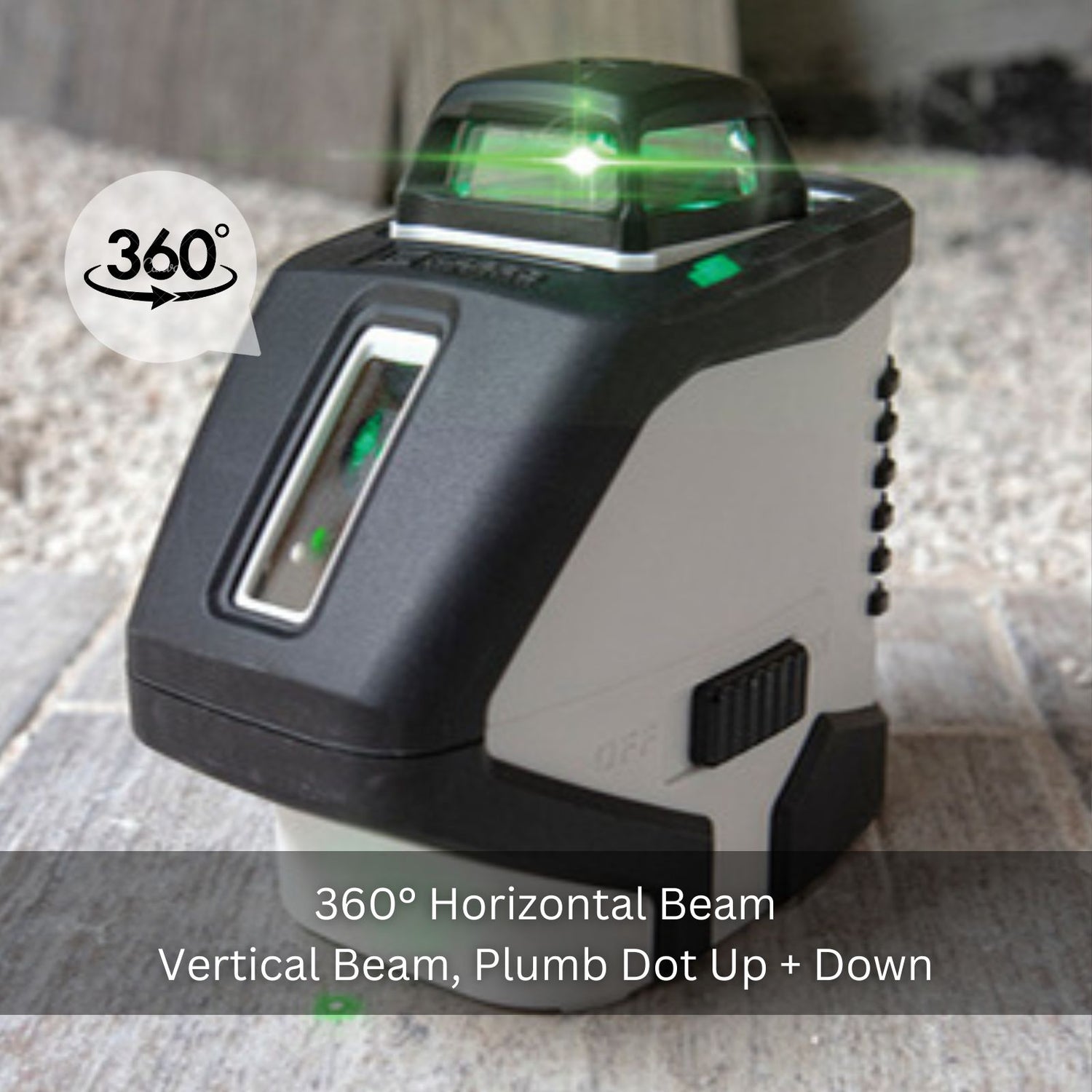 Kapro 962 Multi-Beam Orbital Laser Level - Green + IP65