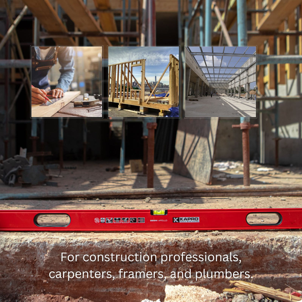 Kapro Level Set Apollo 3 Box & 1 Torpedo Level Set w/ Bag shopkapro