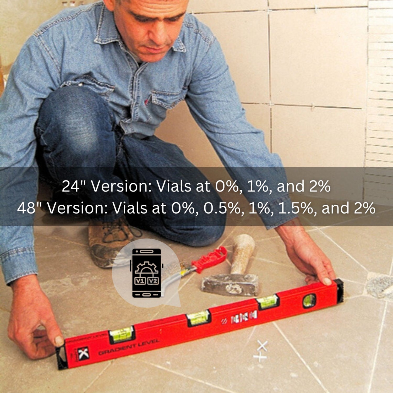 Kapro 105 Topgrade™ Gradient Box Level w/Slope Measurements