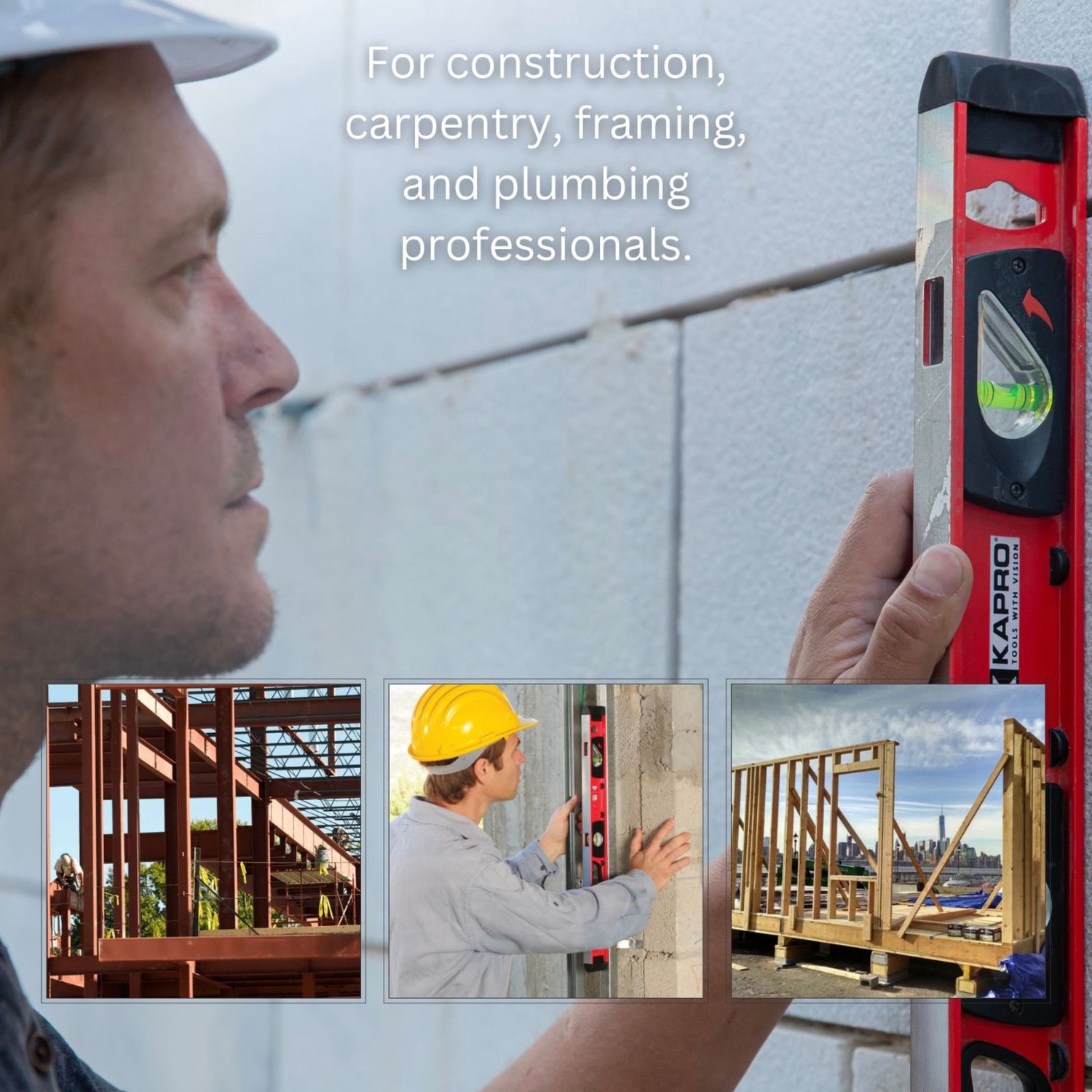 Kapro 170 Samson™ Contractor Heavy Duty I-Beam w/Pumb Site®