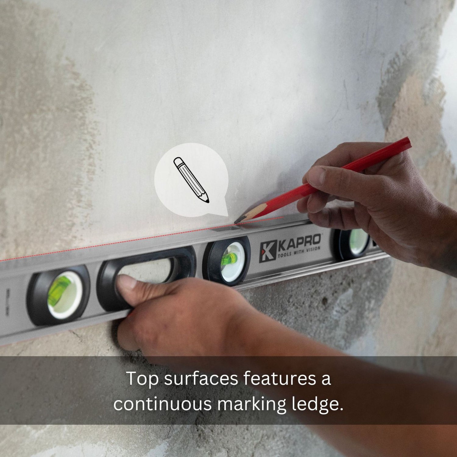 Kapro 176 Maxpro Magnetic Heavy Duty I-Beam w/45° Vial