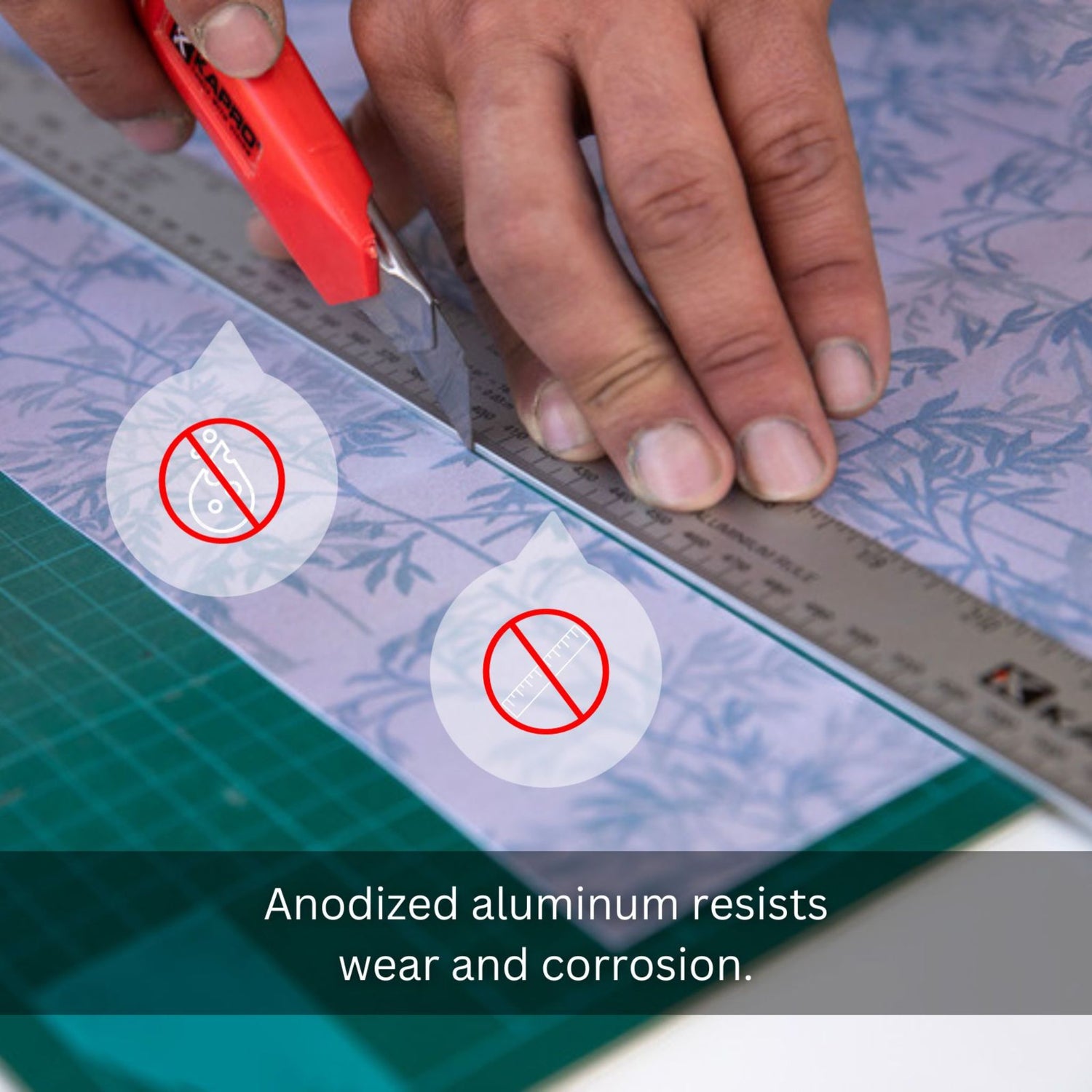 Kapro 306 Aluminum Ruler w/Conversion Tables-1/16 & mm