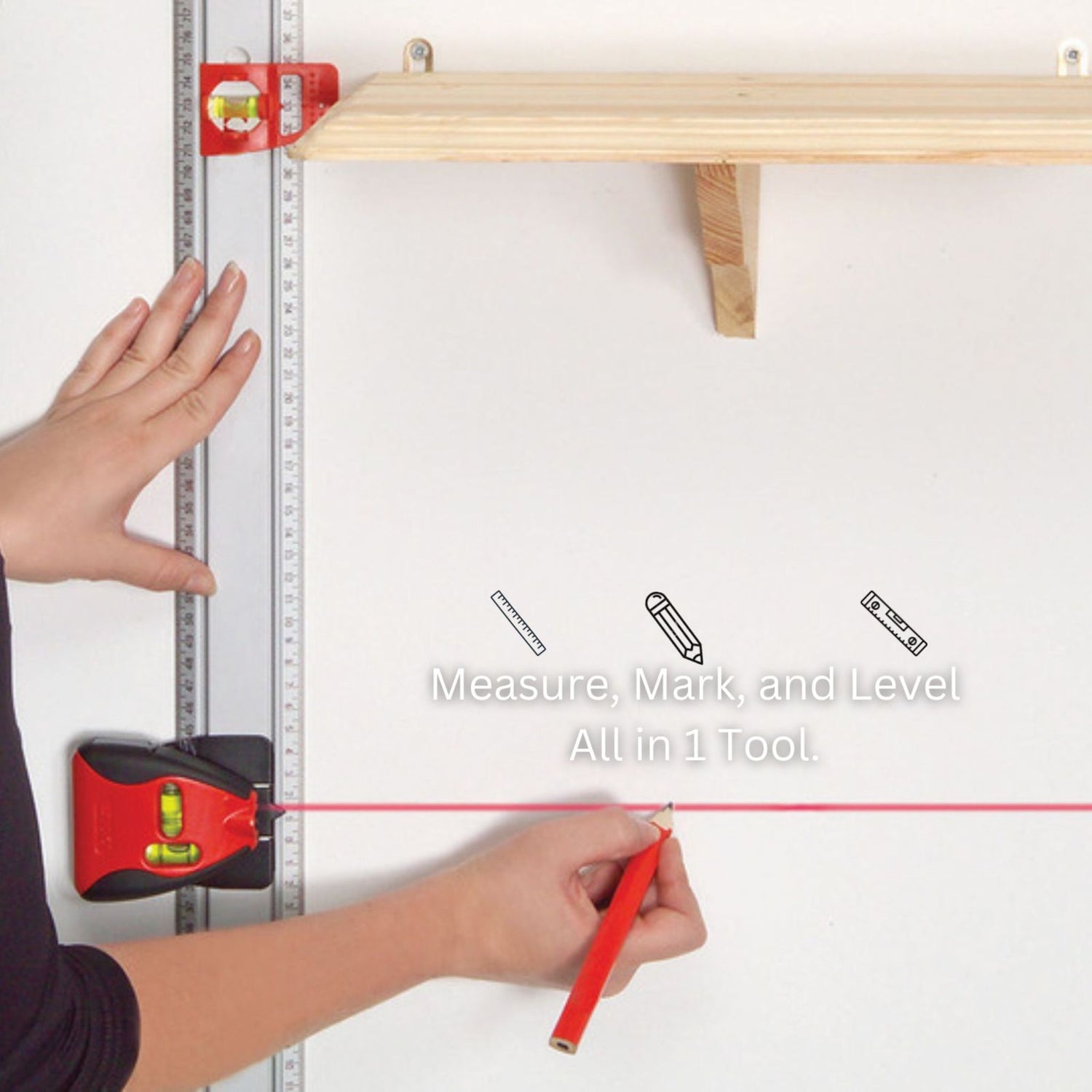 Kapro 814 Prolaser® Set-A-Shelf -36