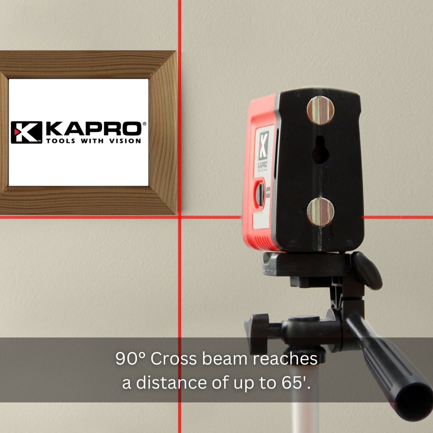 Kapro 862 RED Self-Leveling Cross-Line Red-Beam Laser Level