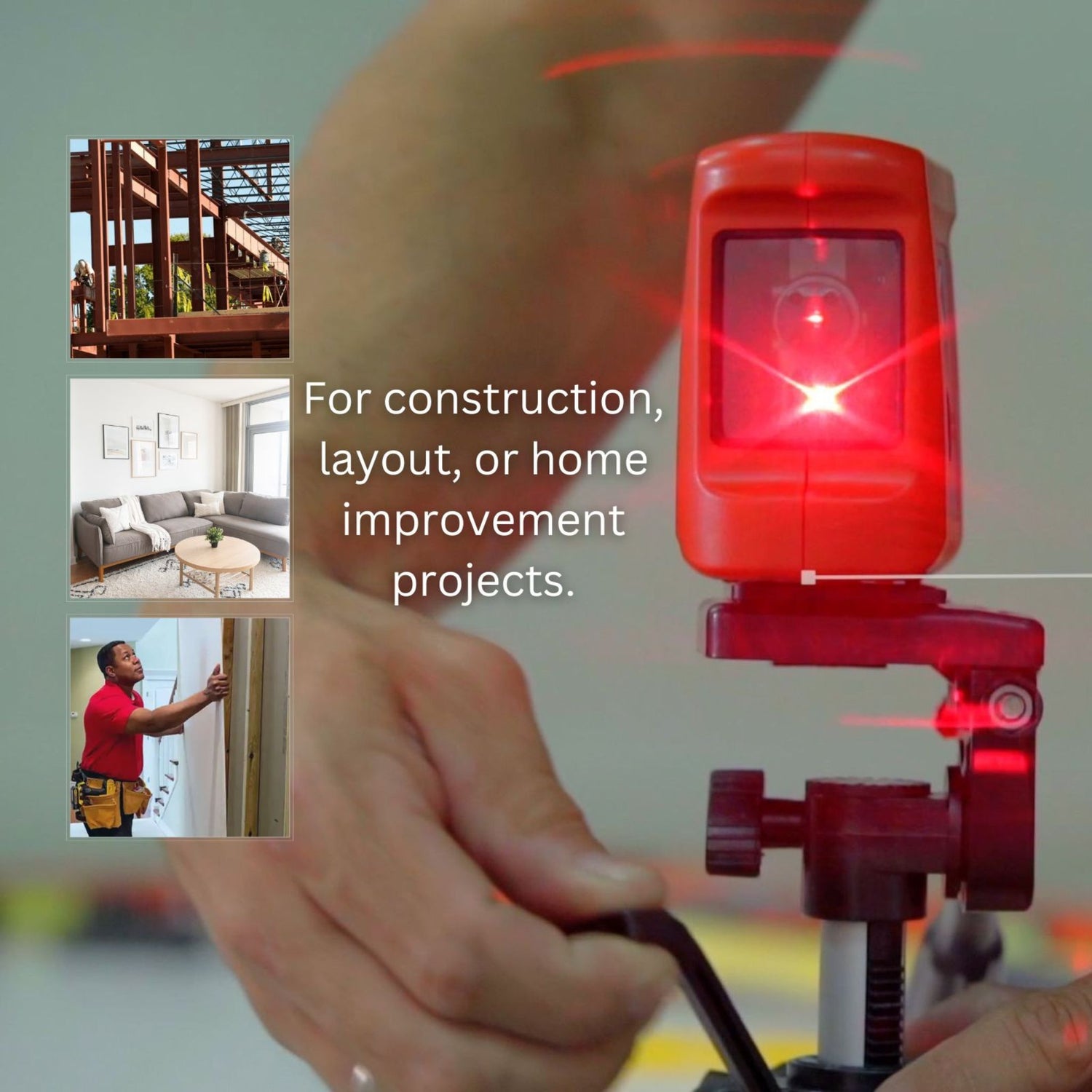 Kapro 862 RED Self-Leveling Cross-Line Red-Beam Laser Level