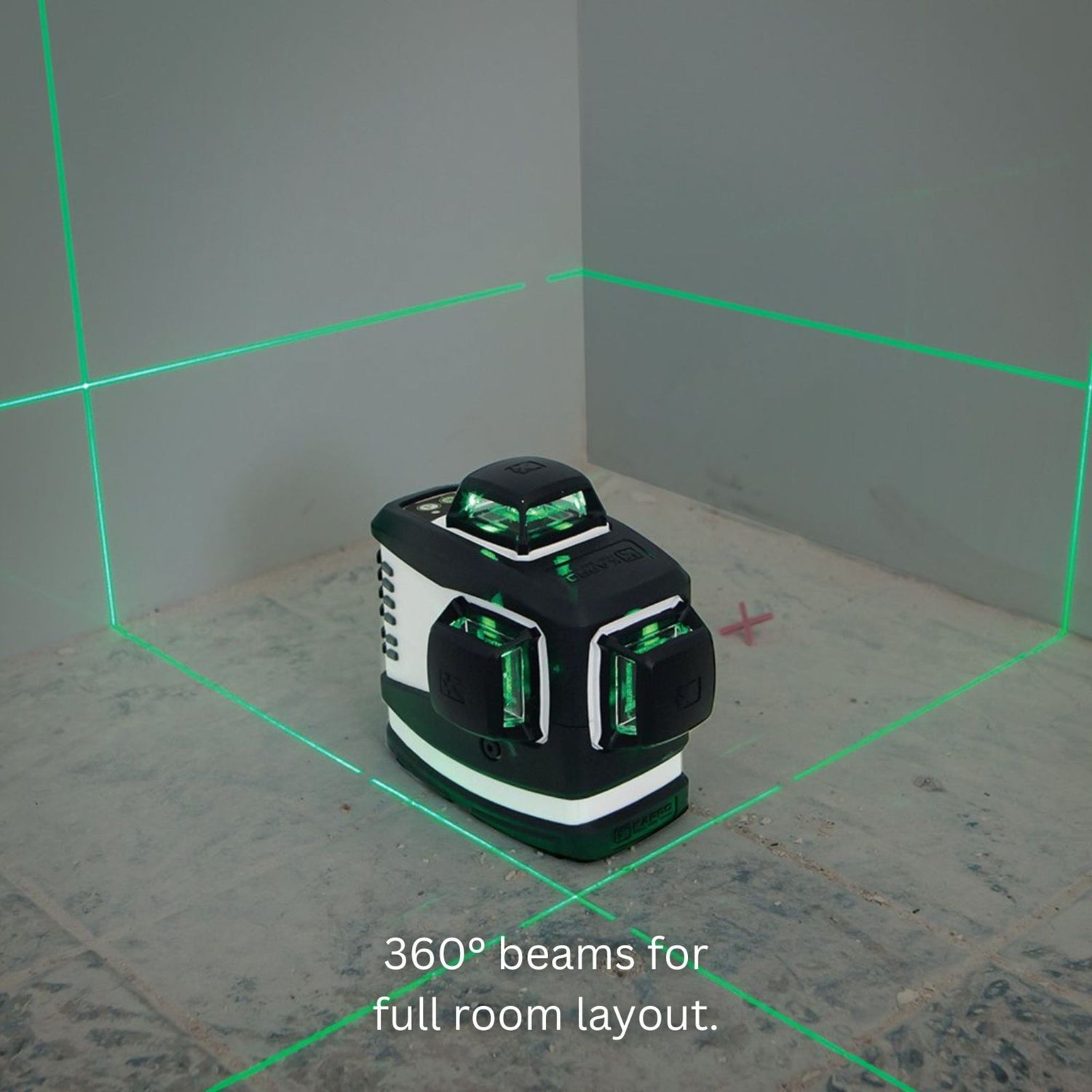 Kapro 883 Green PROLASER® 3D Three line Laser - 360° Beams - IP65