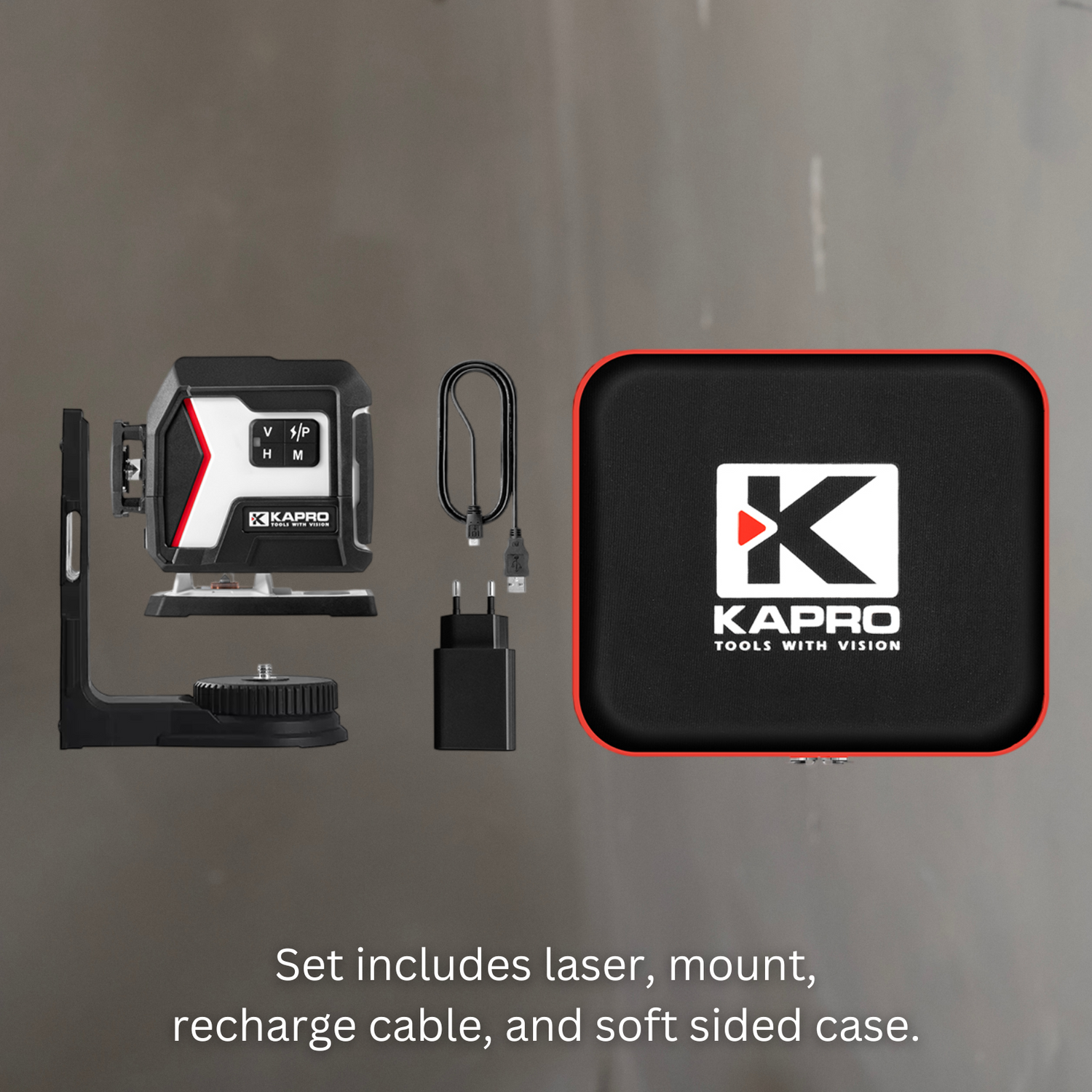 Kapro Nucleo Mini 3D Green Laser - Three 360° Laser Lines
