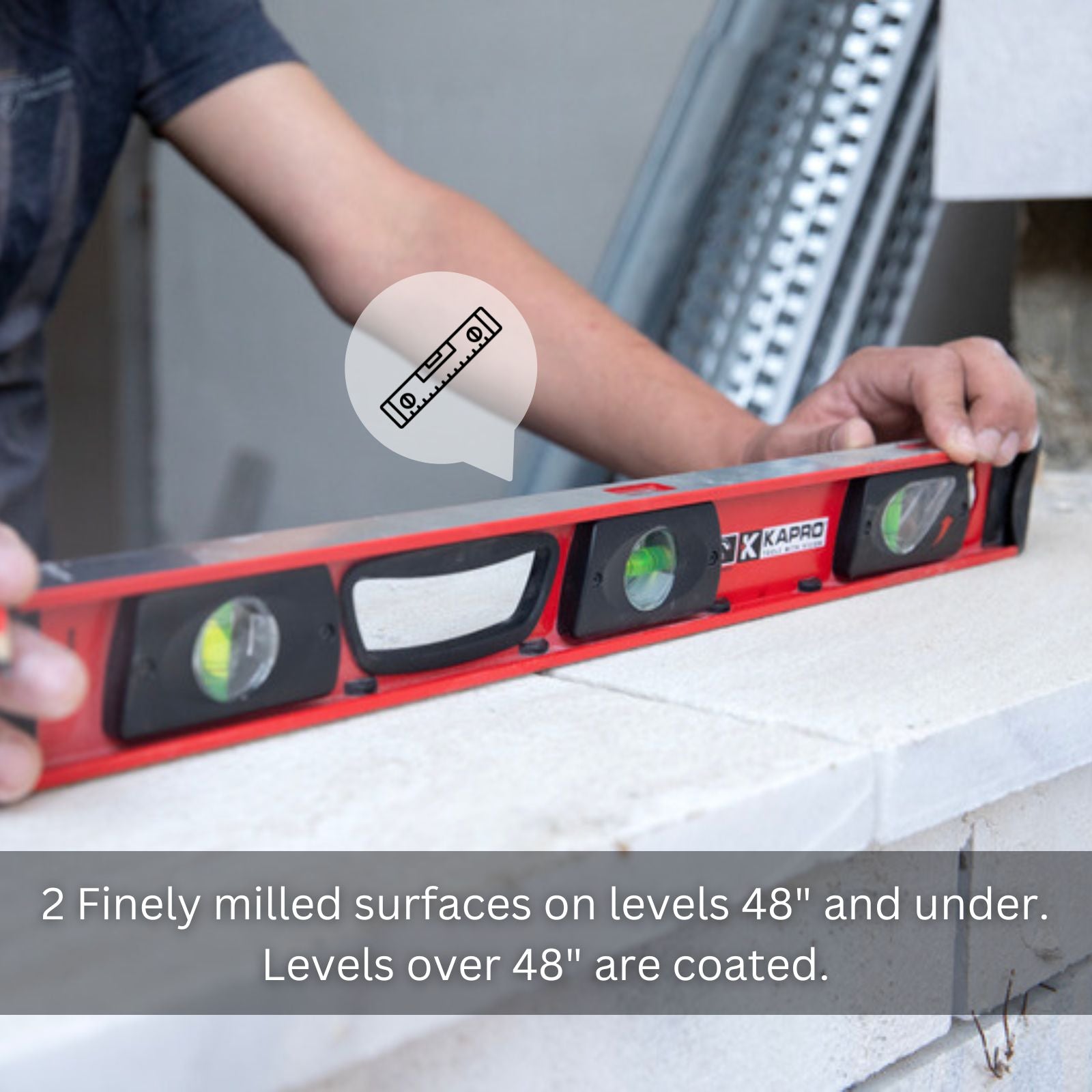 Kapro 170 Samson I-Beam Level With Plumb-Site View Vial – shop-kapro
