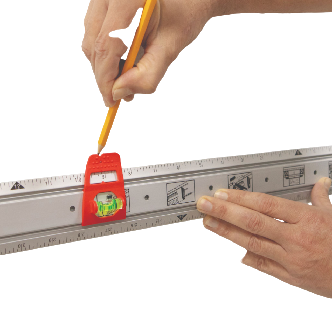 Kapro 314 Set & Match Ruler with Sliding Vials with English Graduations 1/8