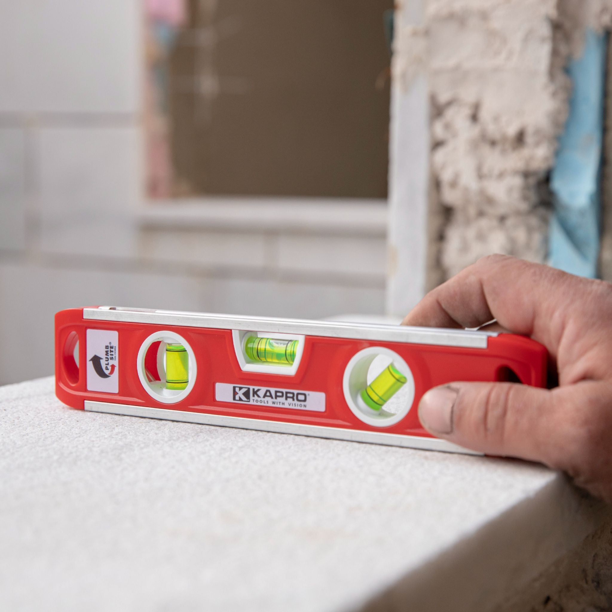 Kapro 231V Magnetic Aluminum Torpedo Level with Plumb-Site - 9