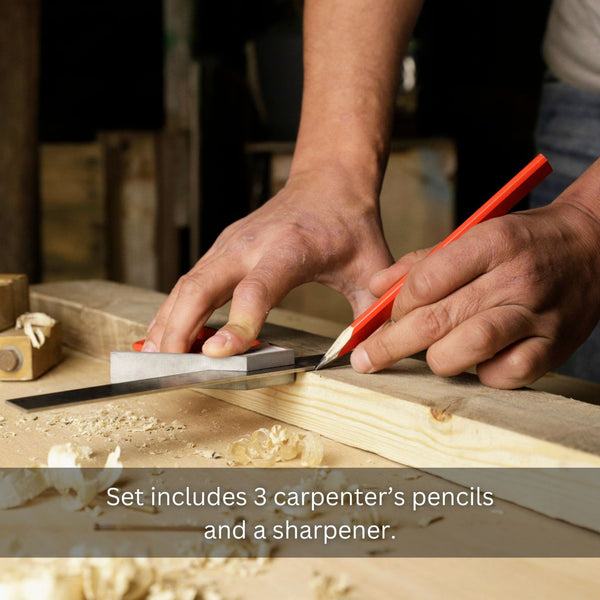 Kapro 275S Carpenter Pencil Sharpener & Pencil Set