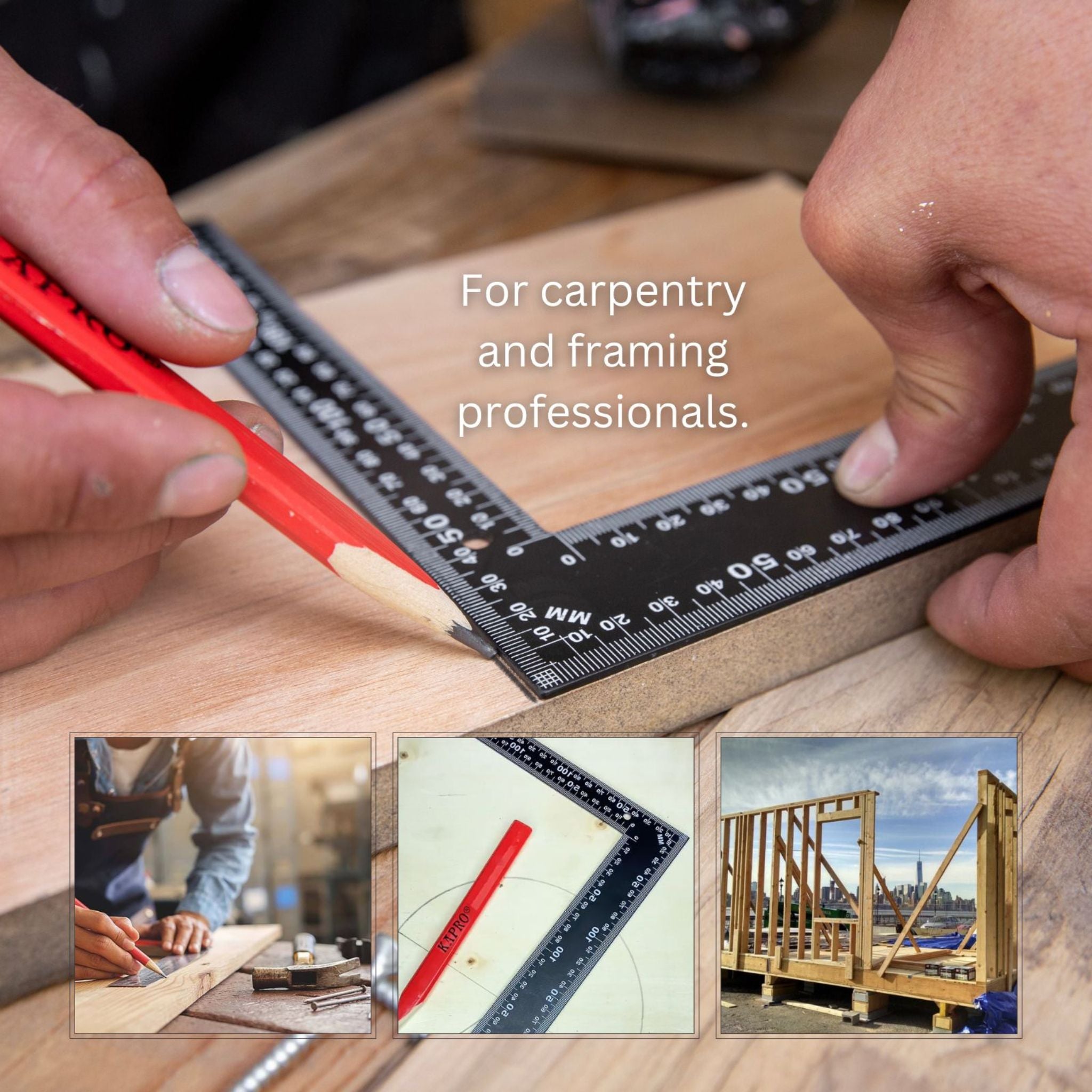 Kapro 305 Carpenter & Framing Square is Certified 90° – shop