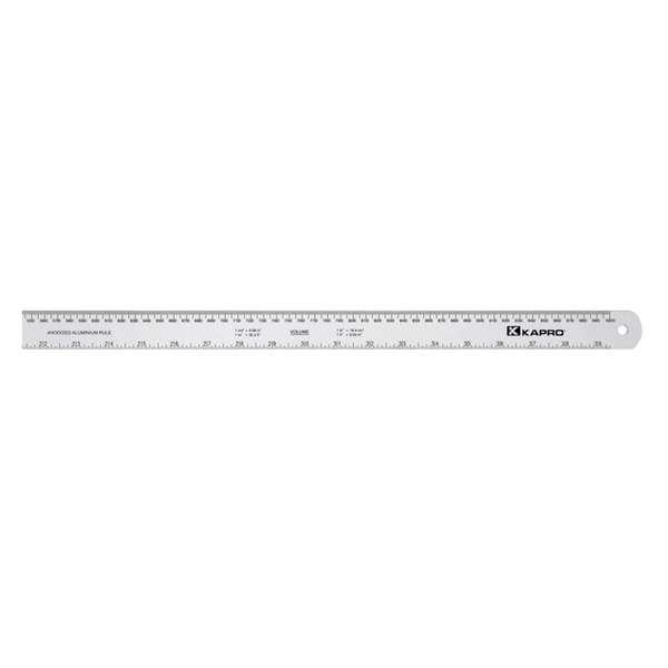 Kapro 306 Aluminum Ruler w/Conversion Tables-1/16 & mm