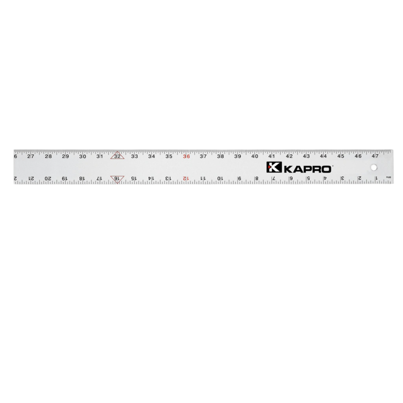 Kapro 308 Aluminum Straight Edge Ruler - 1/8