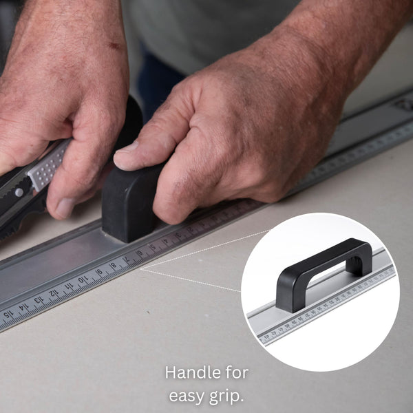 Kapro 312 Cutting Edge Ruler + Handle - 1/16 & mm