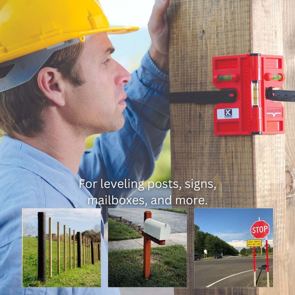Kapro 340 Postrite® Magnetic Post Level - shop-kapro