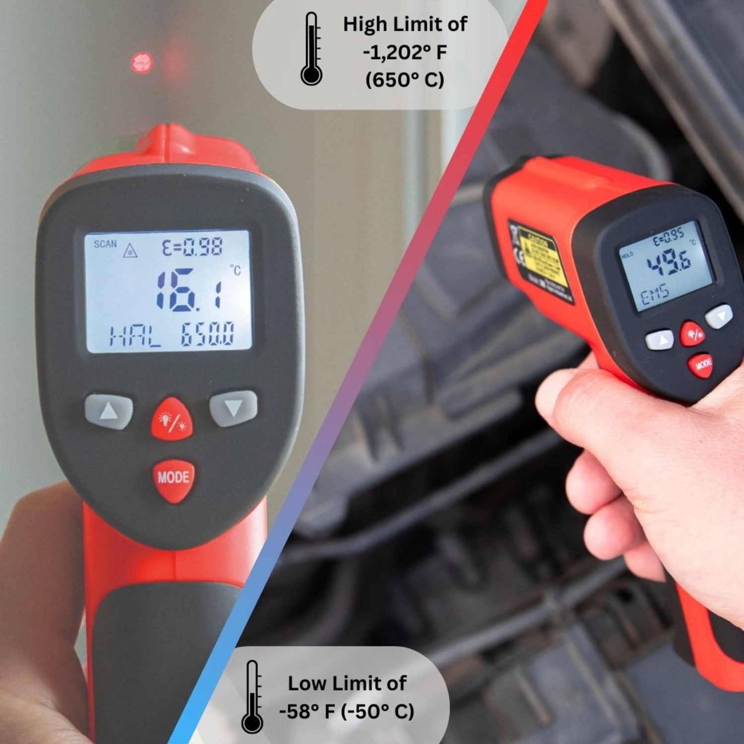 Kapro 398 Thermoscan Dual Laser Infrared Thermometer