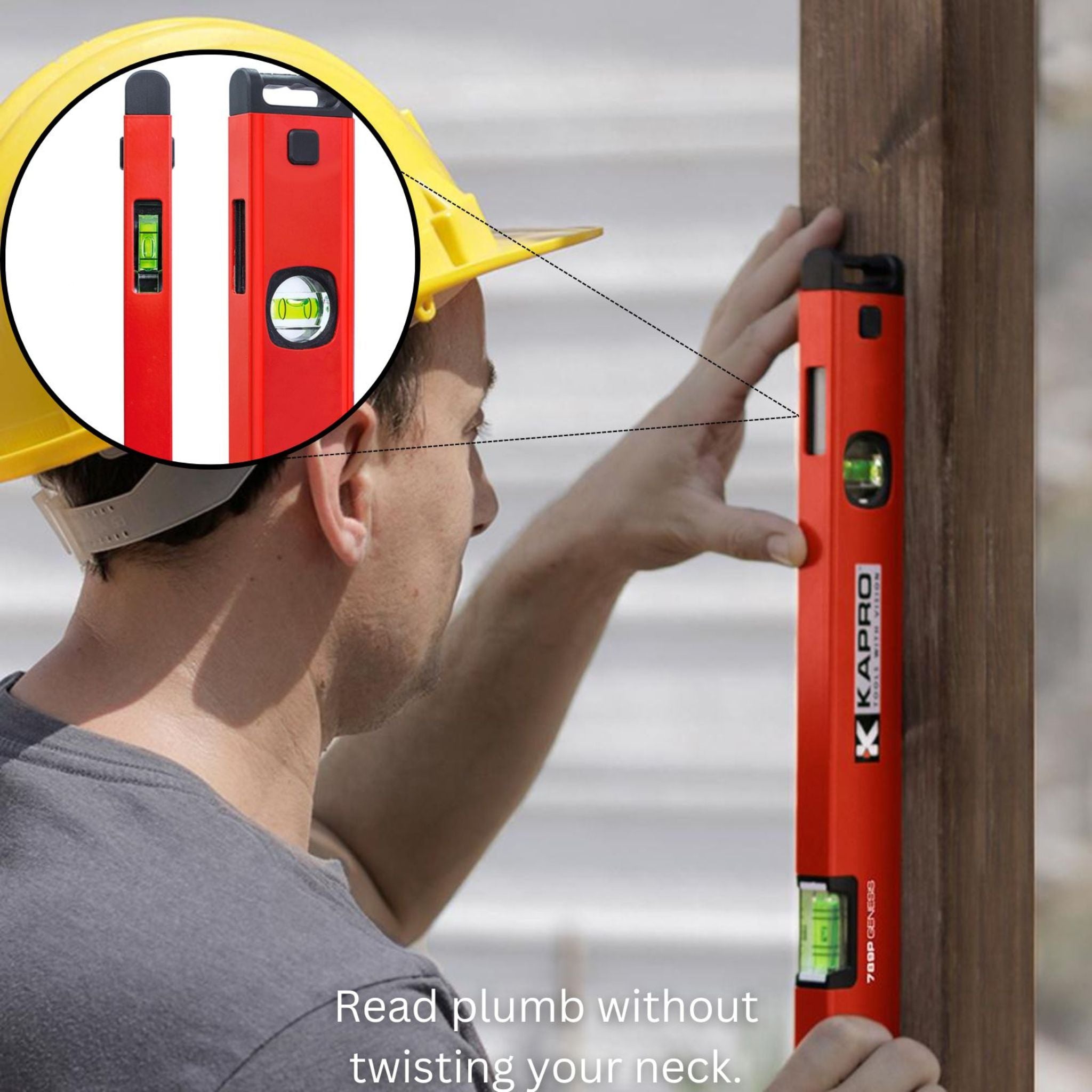 Kapro 781 Genesis™ Box Level + Patented Plumb Site View Vial