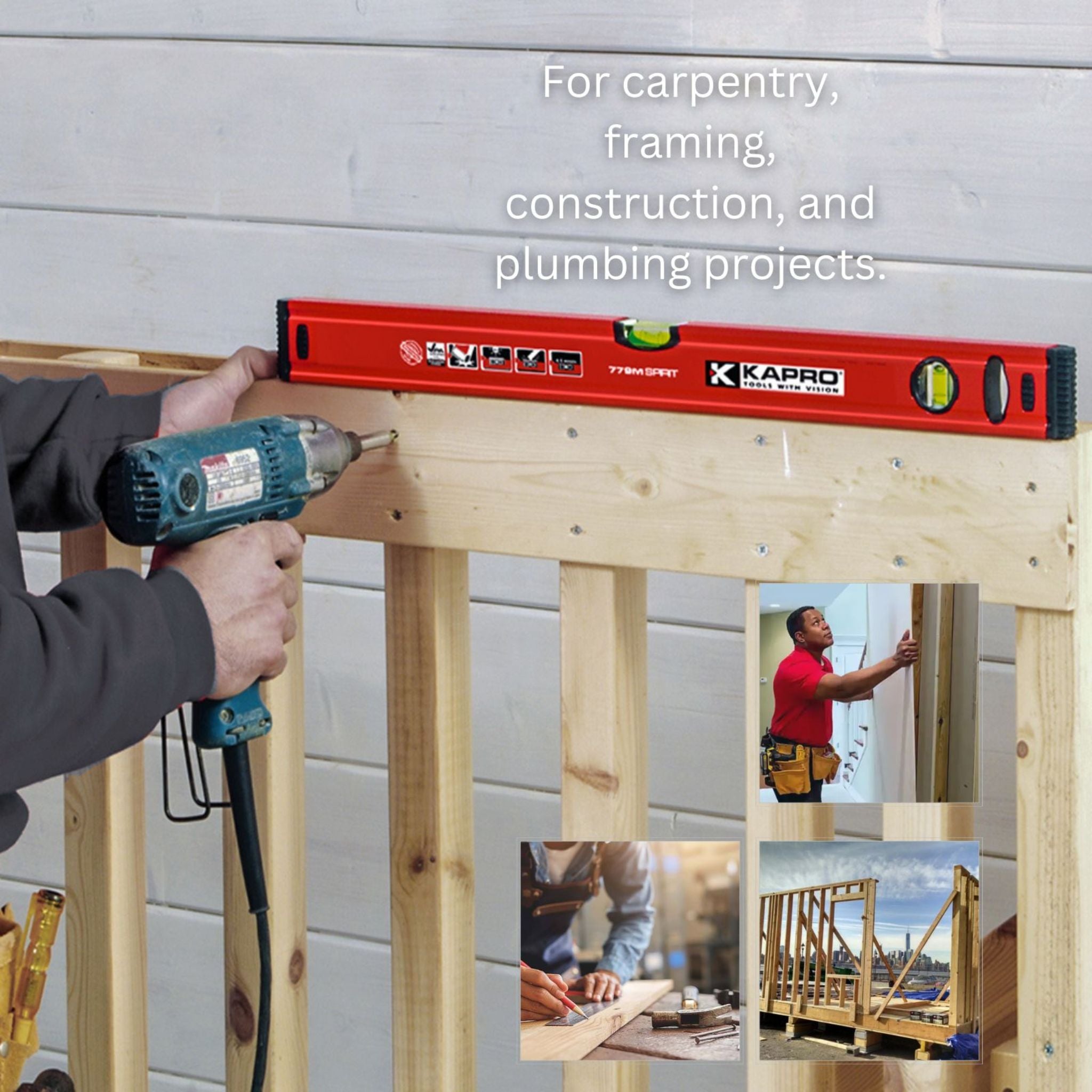 Kapro 779 SPIRIT™ Lightweight Box Level + Milled Precision Surface