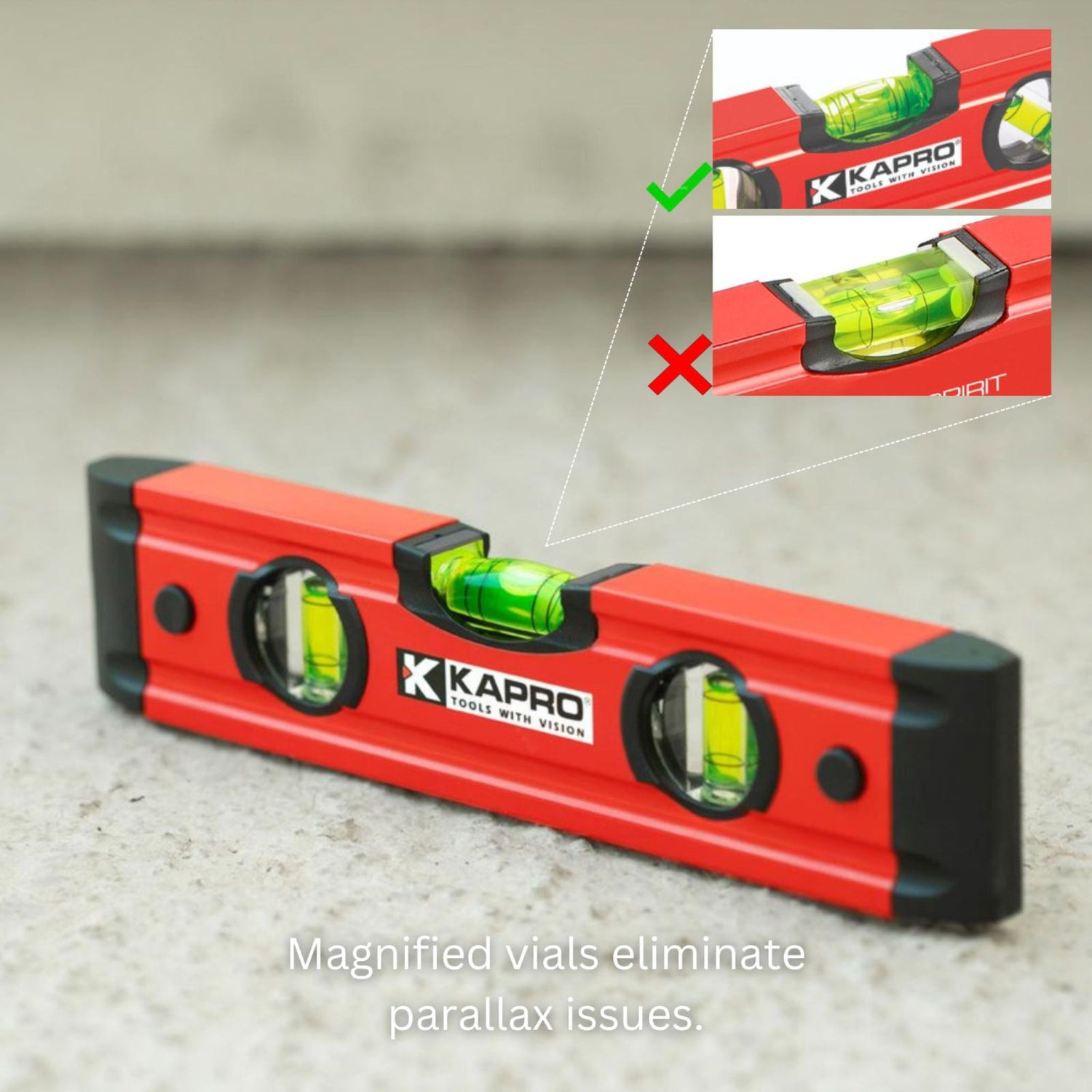 Kapro 779T Leios Magnetic Aluminum Torpedo Level 9