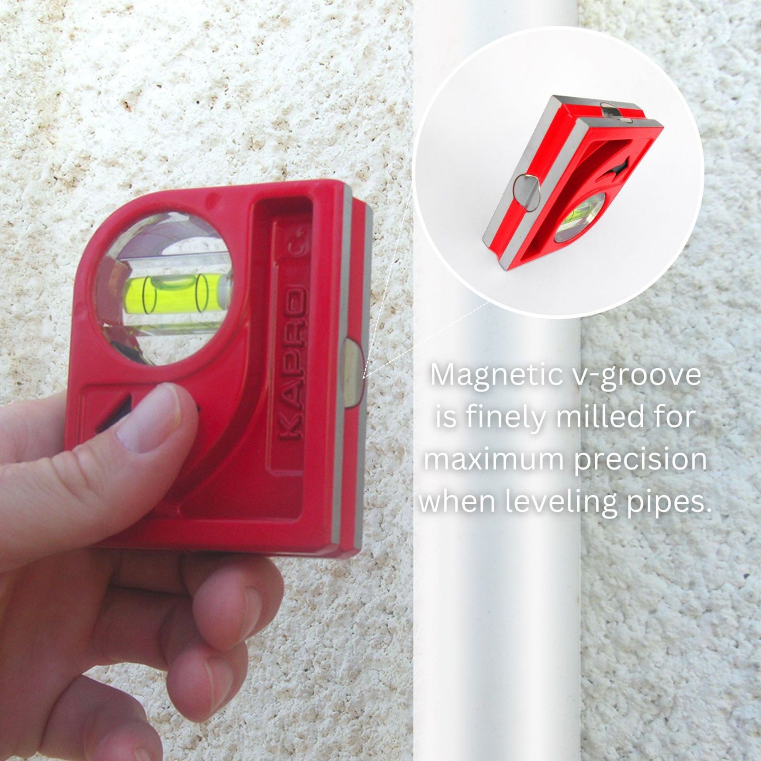 Kapro 846 Cyclops Magnetic Cast Pocket Level + Plumb Site®