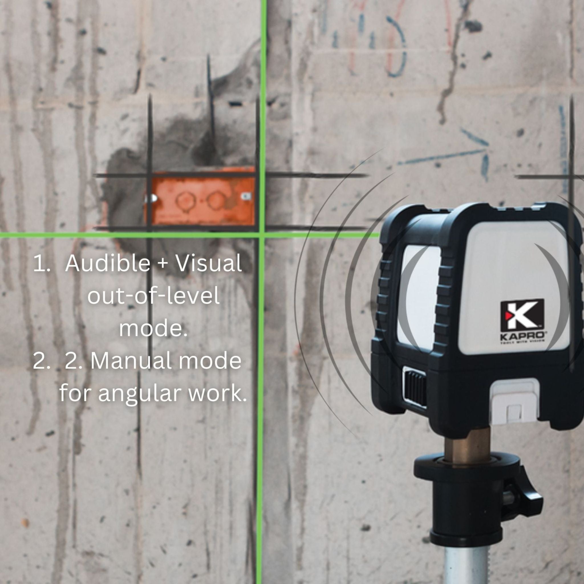 Kapro 870 GREEN VHX PROLASER® VIP Cross Laser Level + IP65 – shop