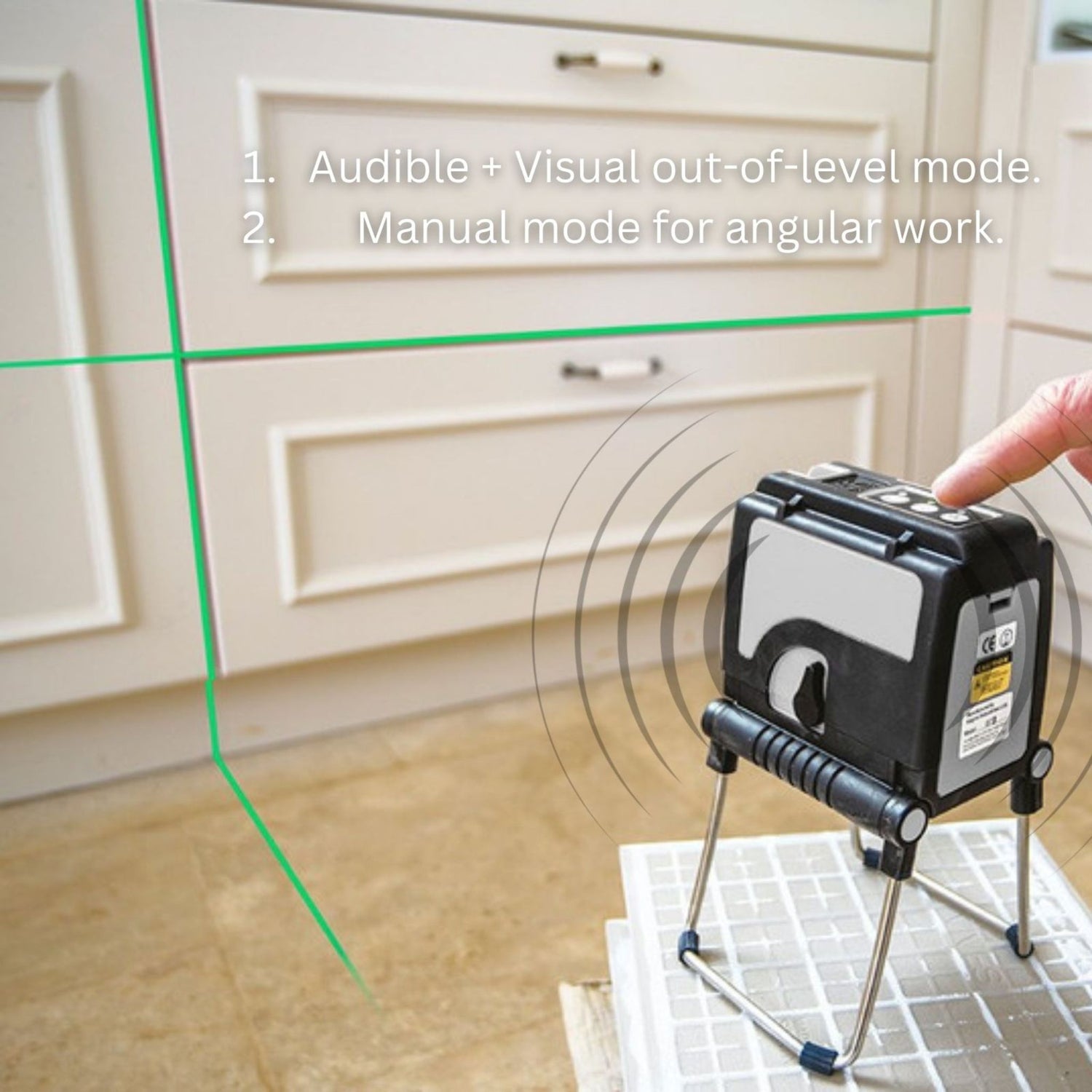 Kapro 873 GREEN PROLASER® VECTOR Cross + 90° Laser Level