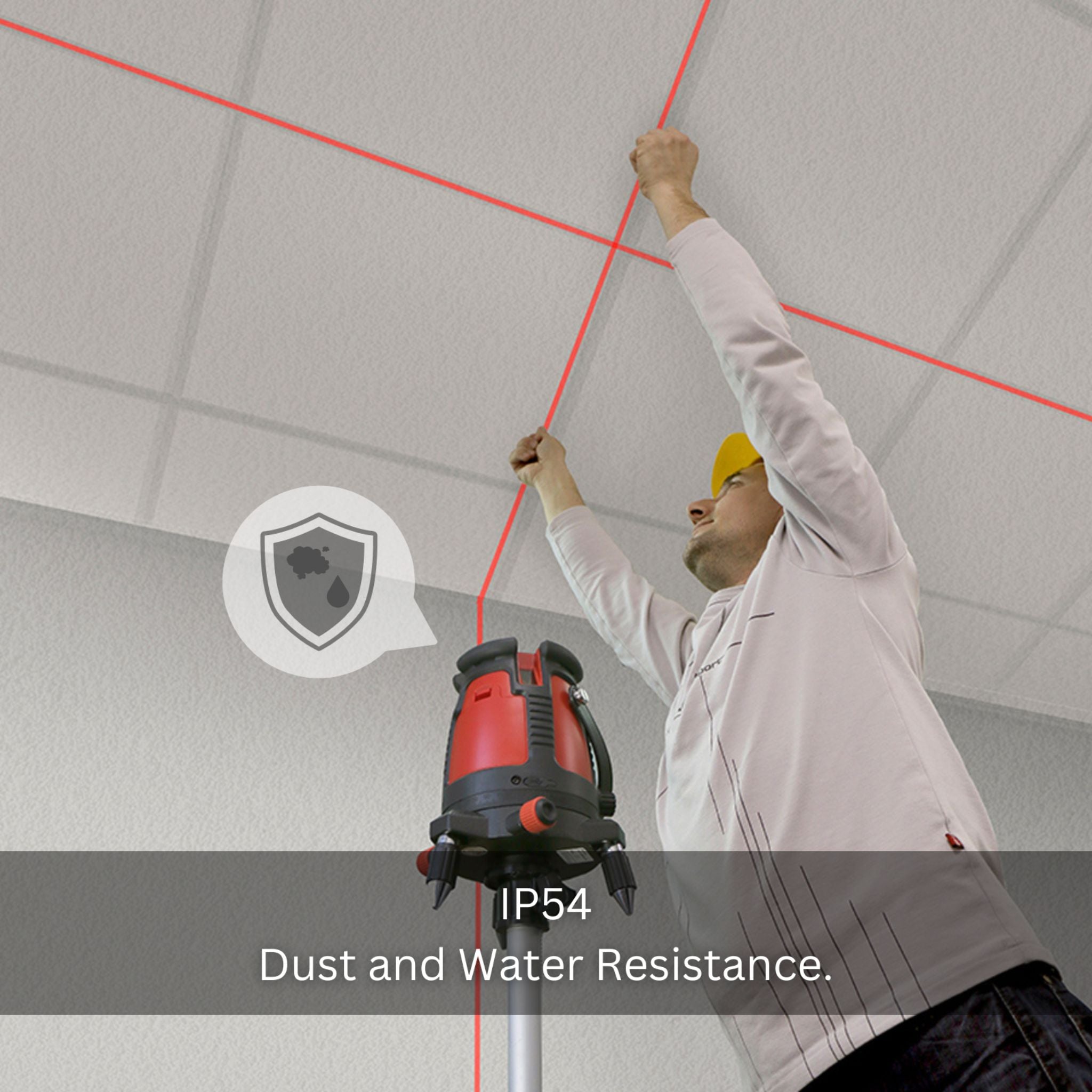 Kapro 875 RED PROLASER® Five Line + One Plumb Dot Laser + Tripod