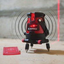 Load image into Gallery viewer, Kapro 875 RED Set PROLASER® Vector Five Line + One Plumb Dot Laser Level + Tripod Set
