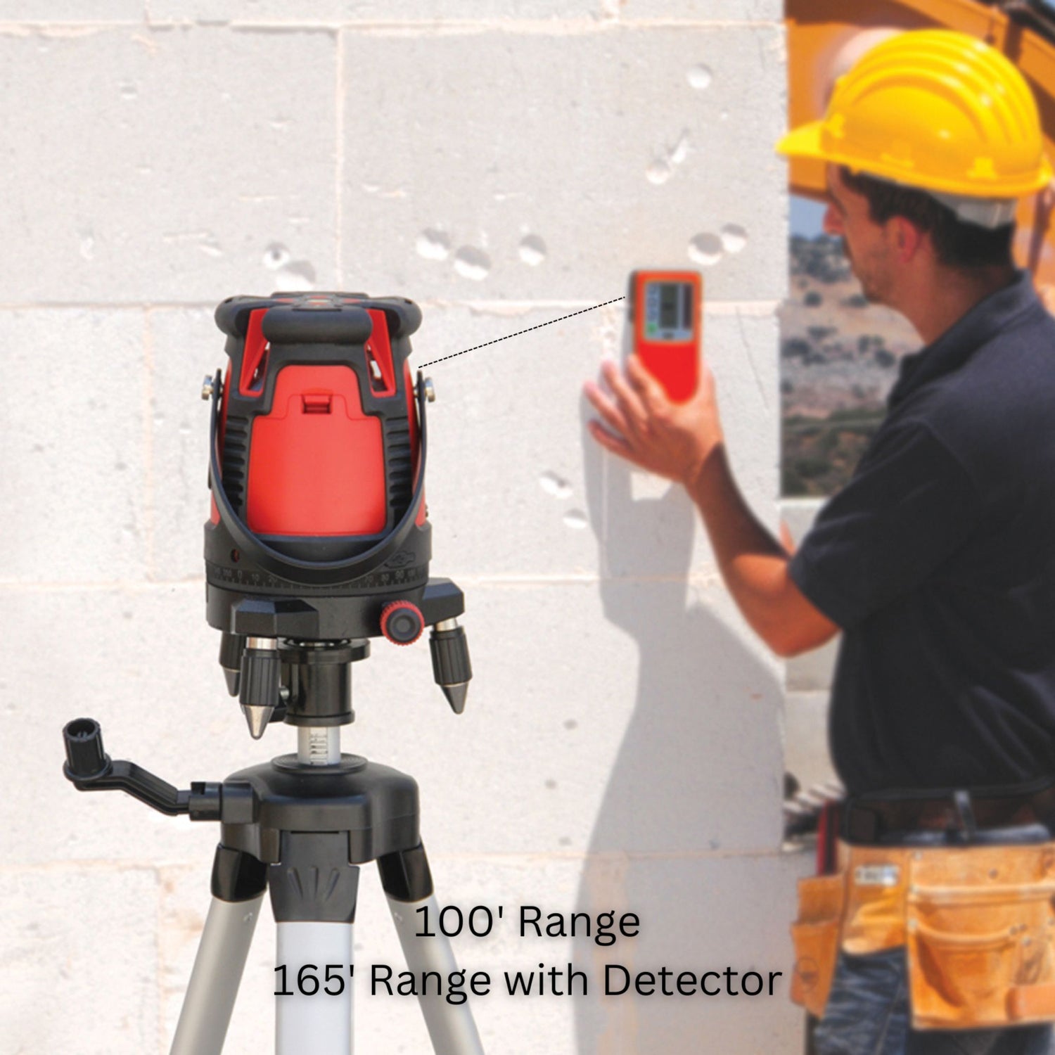 Kapro 875 RED Set PROLASER® Vector Five Line + One Plumb Dot Laser Level + Tripod Set