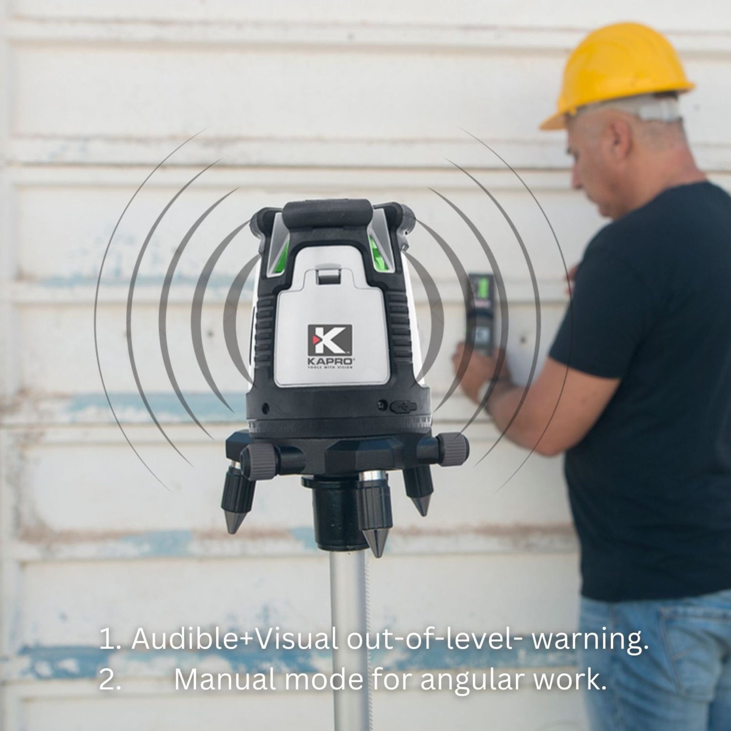 Kapro 875 Green PROLASER® Vector - Five Line & One Plumb Dot Laser Level