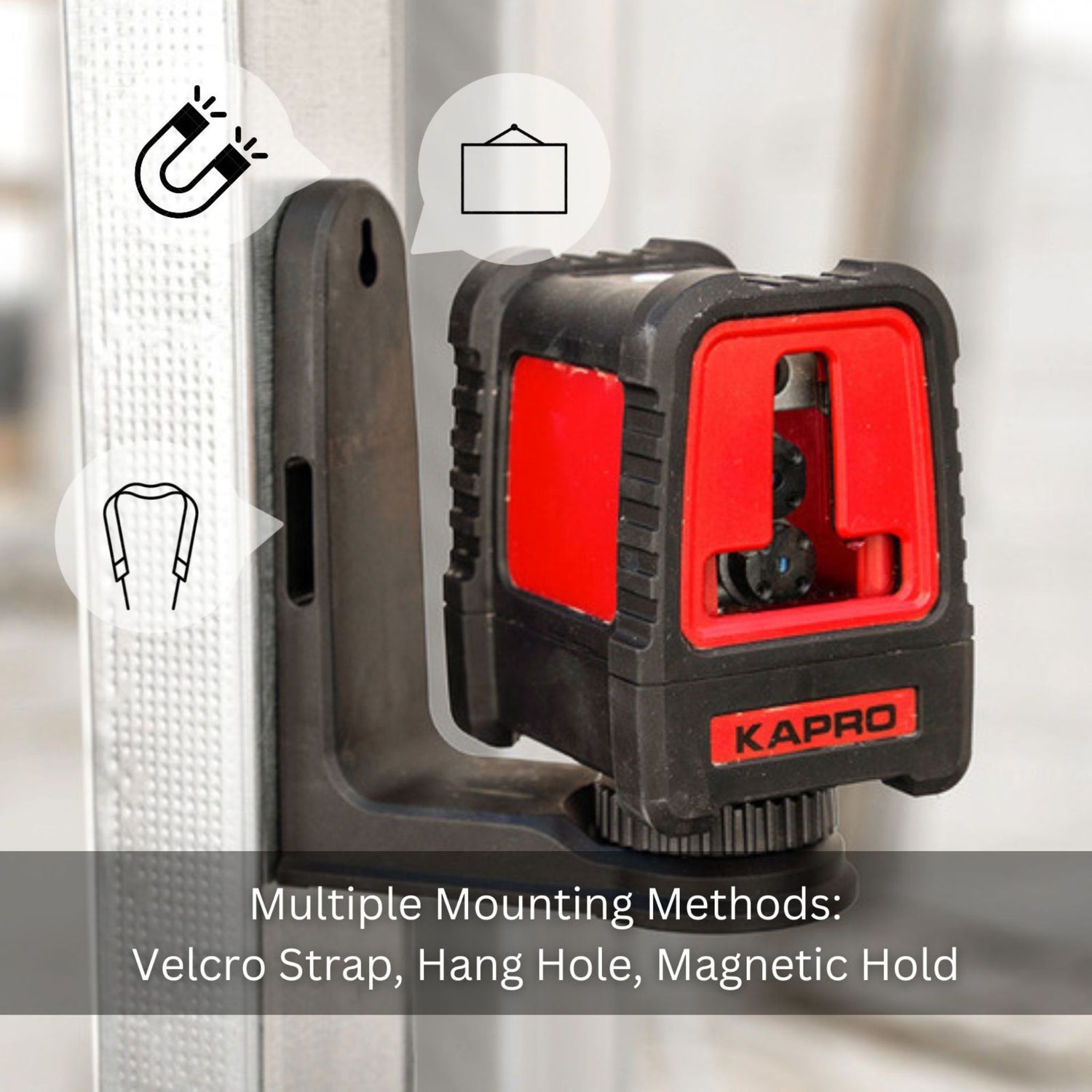 Kapro 886-23 Universal Magnetic Wall Mount for Laser Levels