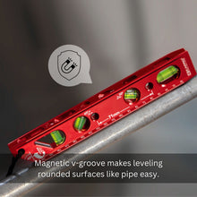 Load image into Gallery viewer, Kapro 925 TopClass Magnetic Electrician Billet Level + Plumb Site®
