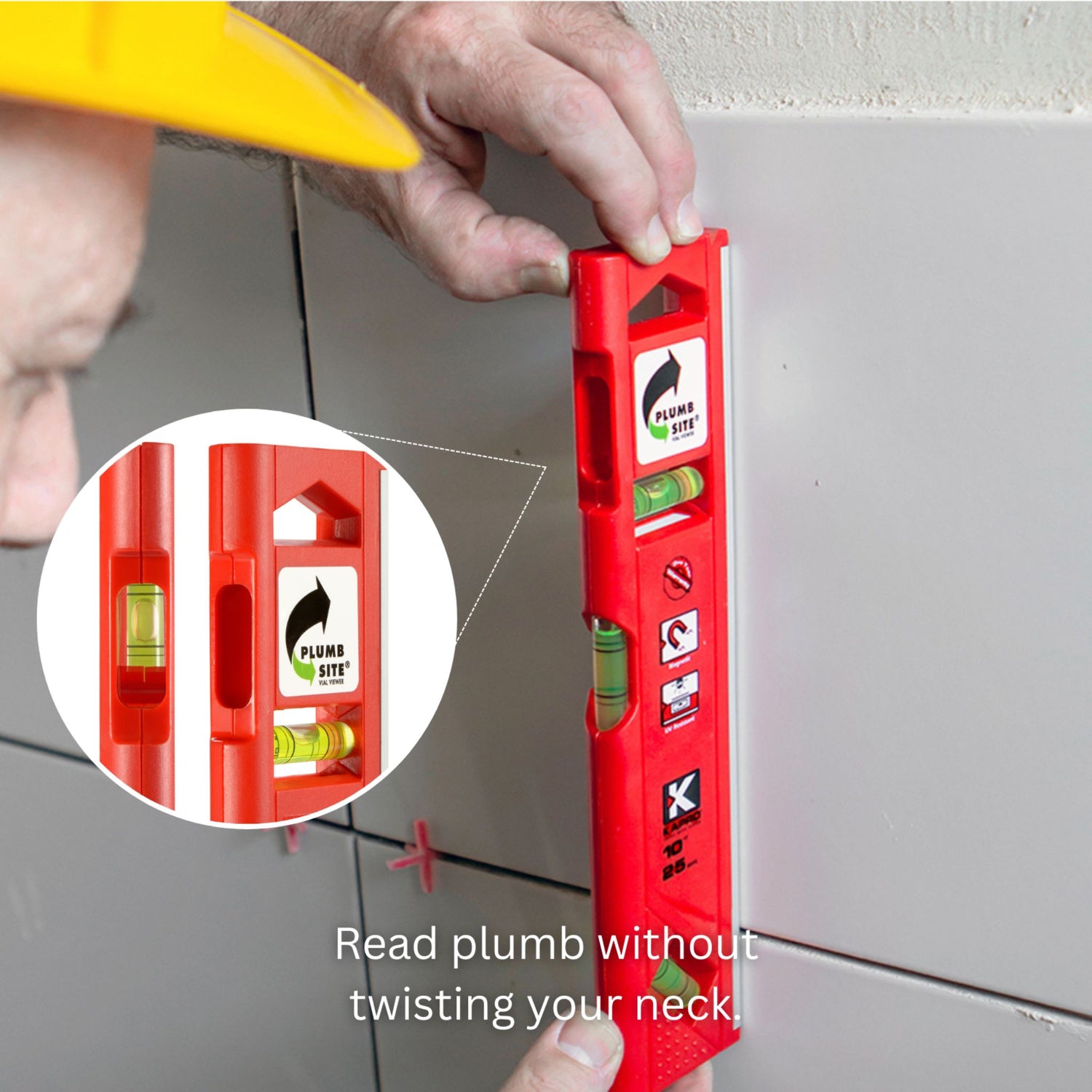 Kapro 929 - Magnetic Toolbox Level + Plumb Site® - 10