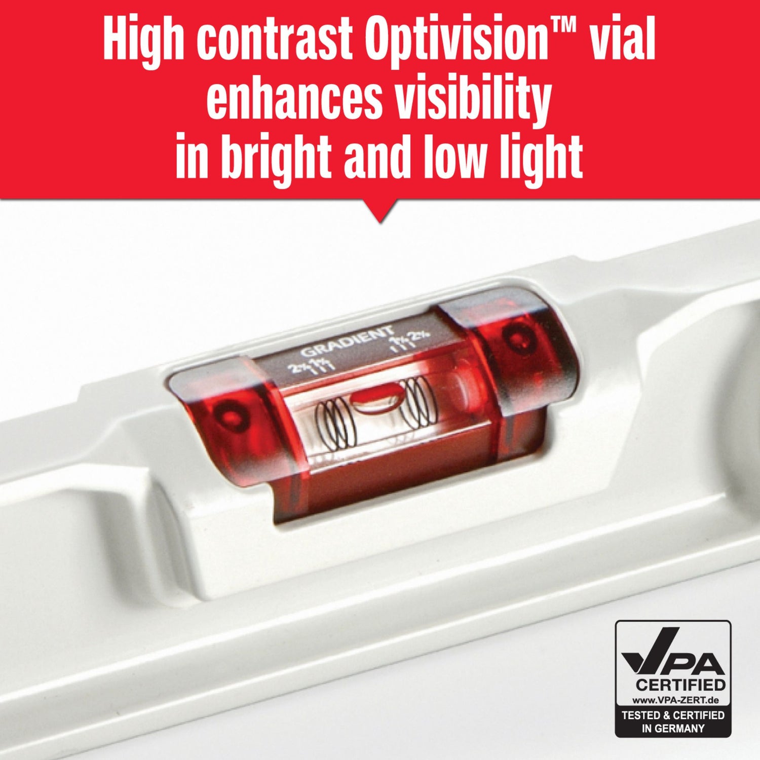 Kapro 930 SmartCast™ Professional Mason's Level + High Contrast Optivision™ Vial