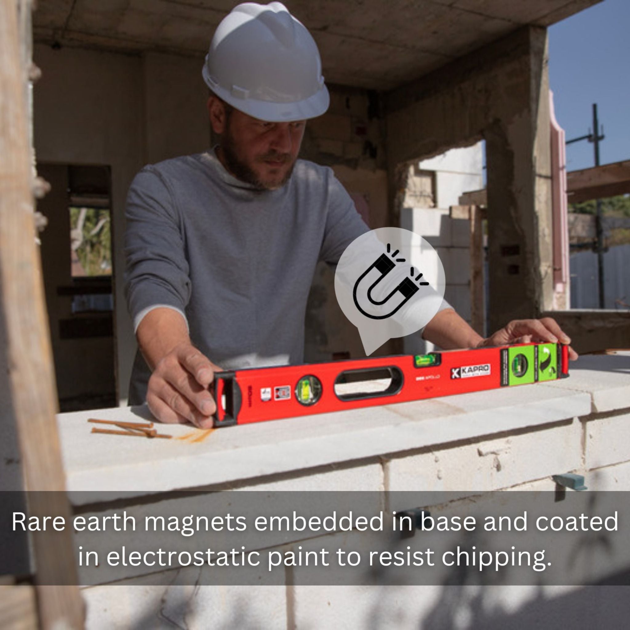 プラスランバー　フラップクロック　メジャー　セット Kapro JAMB Set 985M Apollo Magnetic Door Jamb Set 78