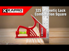 Load and play video in Gallery viewer, Kapro 325M Magnetic Lock Combination Square W/ Zinc Head official promo video highlighting its features.
