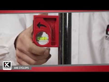 Load and play video in Gallery viewer, Kapro 846 Cyclops Magnetic Cast Pocket Level With Plumb Site official Kapro 846 promo video promoting its features and benefits such as palm sized pocket level, magnetic V-Groove base for pipe and conduit work, solid acrylic hand calibrated vials with an accuracy of &lt;0.0005&quot;/&quot;, VPA Germany certified vials, life accuracy warranty.

