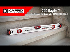 Kapro 705 Eagle Box Level With Optivision And Plumb Site Vials official Kapro promo video showing the features and benefits of the Kapro 705 Eagle Box Level.